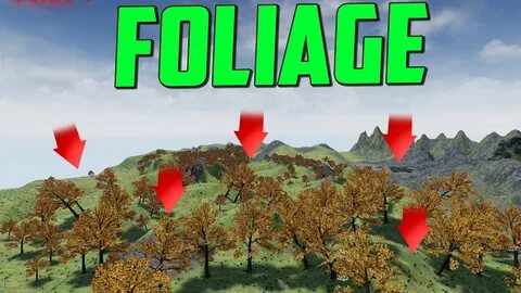 Unreal engine foliage