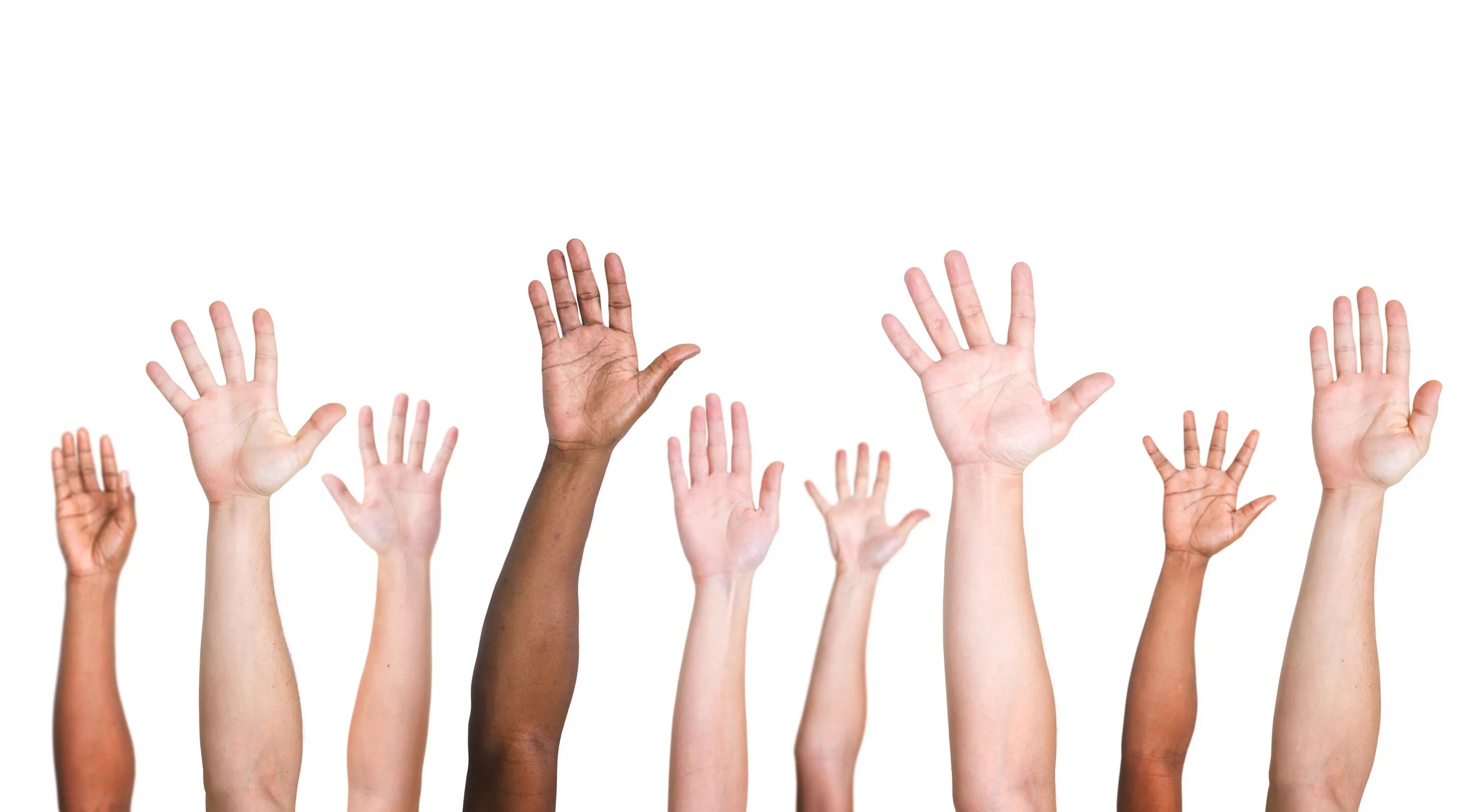 Hands up high