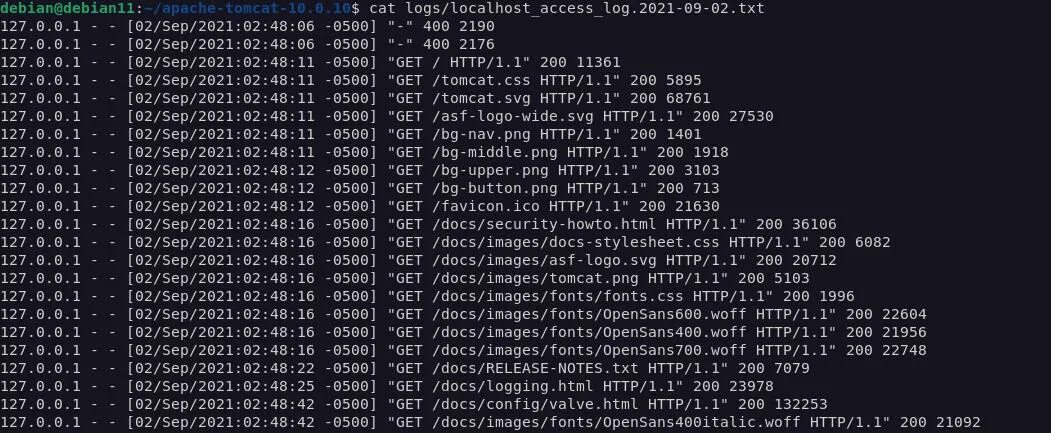 Access log 1. Bash картинка. tomcat ubuntu. klnagchk. debian login.