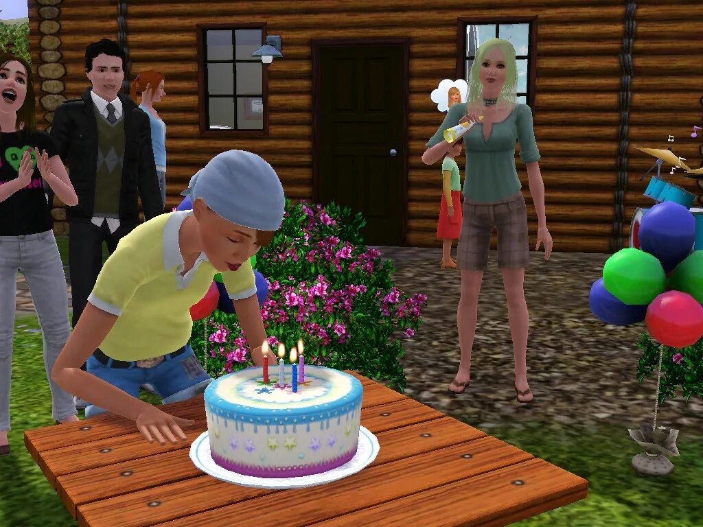 Игры на 4 день рождения. SIMS 4 Birthday Party. С днём рождения SIMS. Симс 4 день рождения. Рождение в симс.