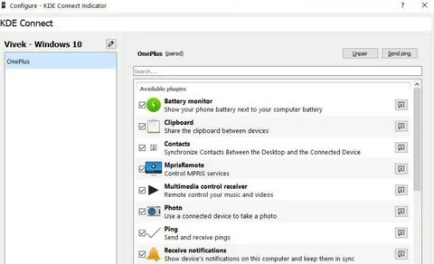 Windows connect