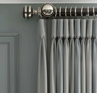 Красивые складки крючками на шторе