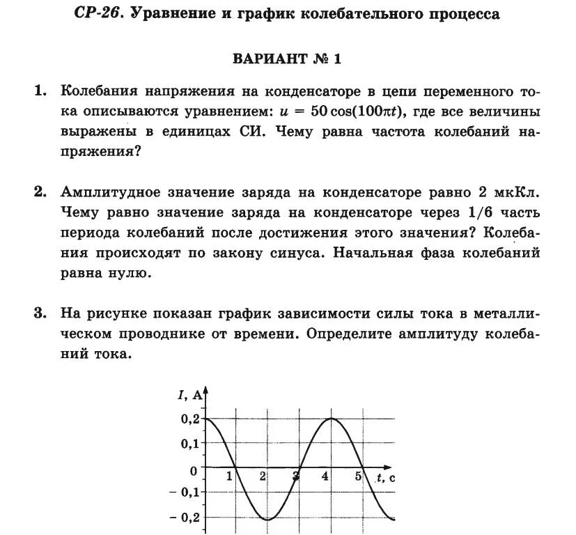 Физика 9 класс колебательное движение самостоятельная работа. Уравнение и график колебательного процесса. графики колебаний физика 9 класс. график колебательного процесса. уравнение описывающее процессы в колебательном контуре 11 класс.