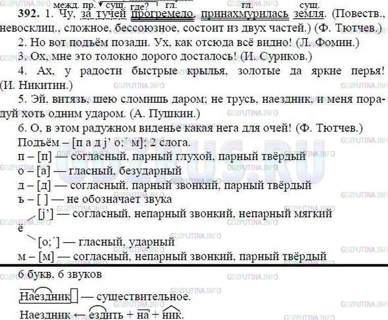 Тест 8 ладыженская класс. Русский язык 8 класс ладыженская 392. Русский язык 8 класс упр 392.