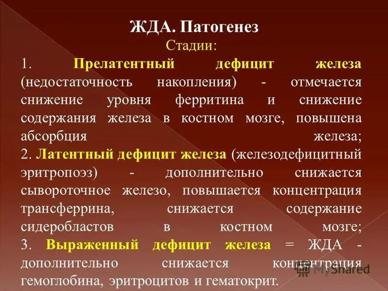 Моча при анемии. Стадии железодефицитной анемии. стадии развития железодефицитной анемии. прелатентный дефицит железа. прелатентгыц и латентный дефицит желнза.