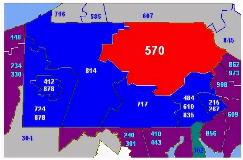 Area code 51. Area code 908. карта 570.