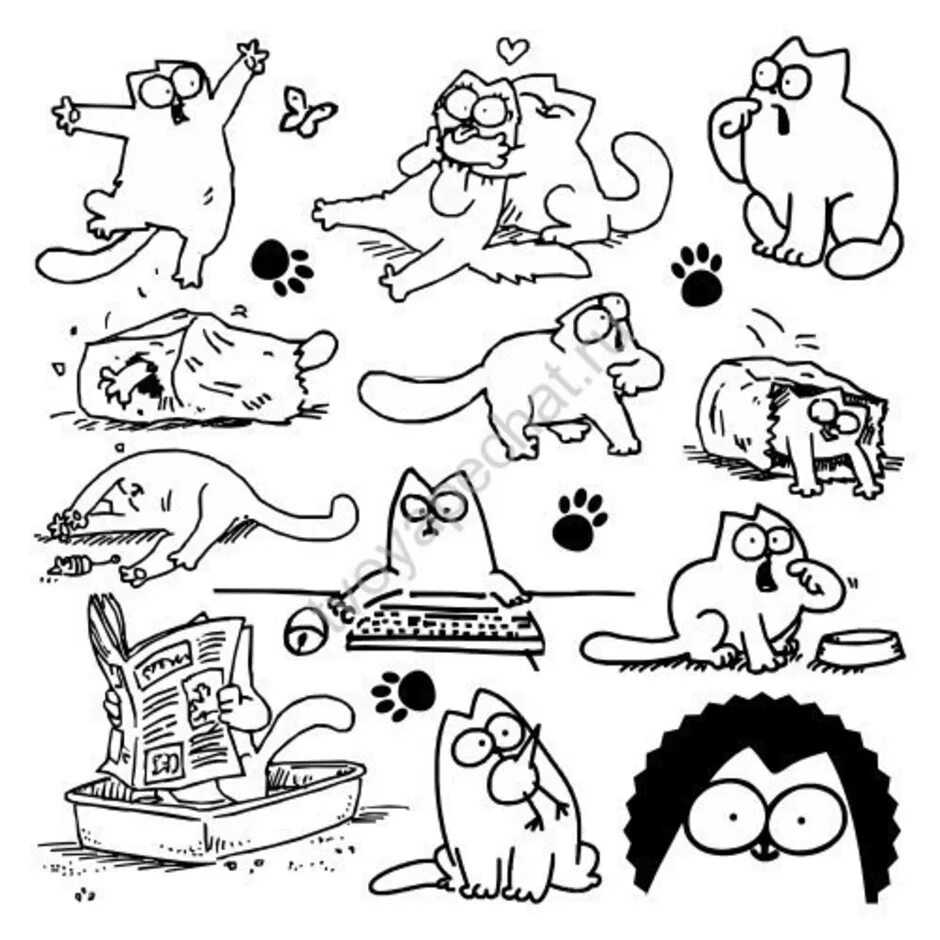 Коты распечатать черно белые. Стикеры для распечатки черно белые. наклейки для распечатки черно белые. идеи для наклеек черно белые. раскраски с наклейками.