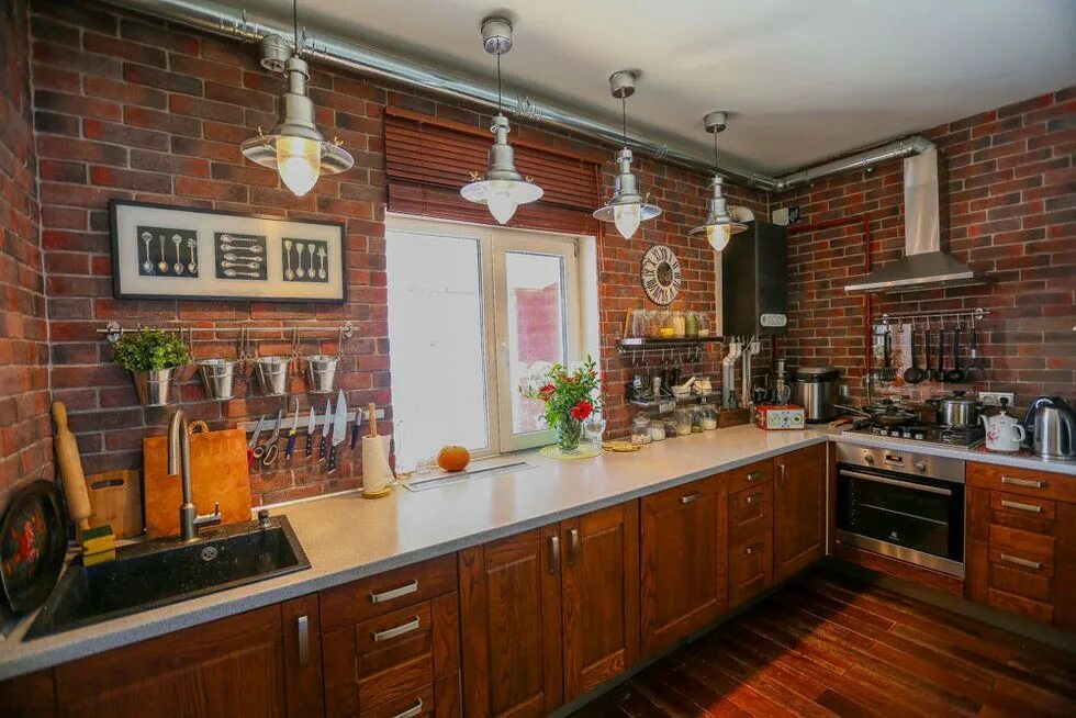 кухни кирпичном доме. кухни кирпичном доме. отделка кухни декоративным камнем. отделка кухонных стен. кухни в стиле кантри.