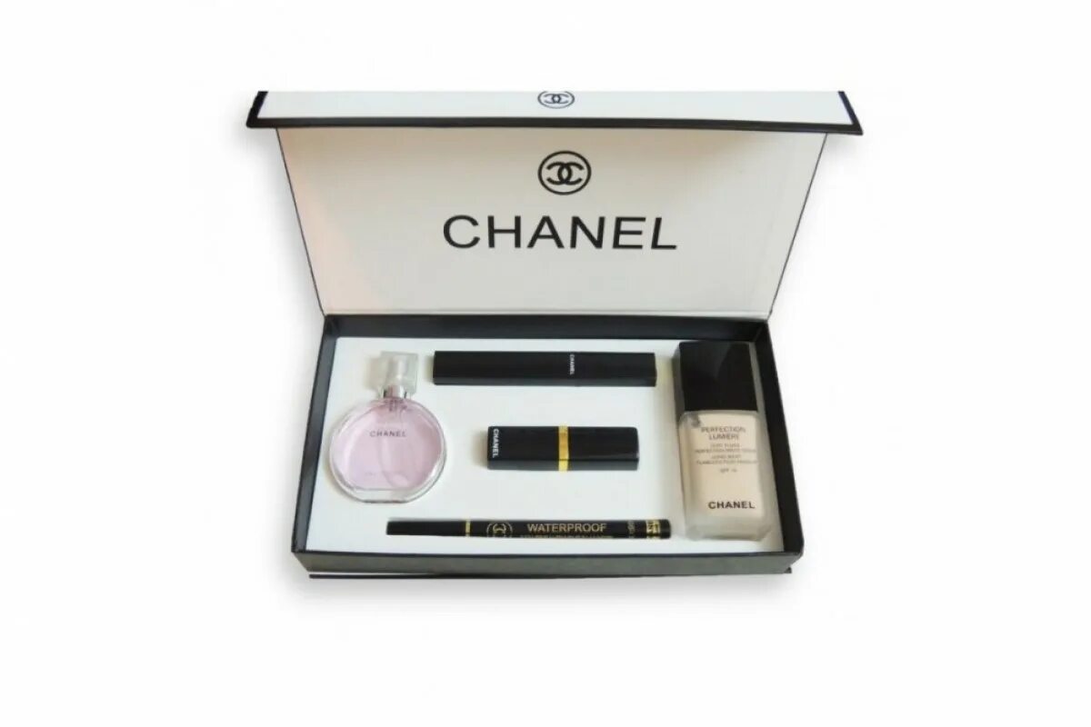 Набор духов оригинал. Подарочный набор Шанель 5 в 1. Chanel 5в1, подарочный набор Chanel духи. Набор Chanel 5 духов. Chanel / Шанель 5в1 женский подарочный набор.