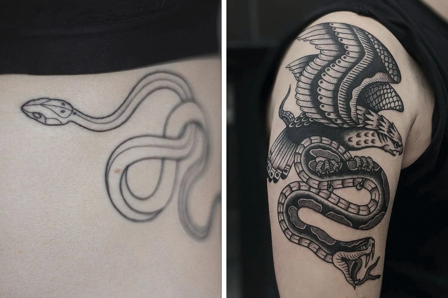 Что означает змея в тату