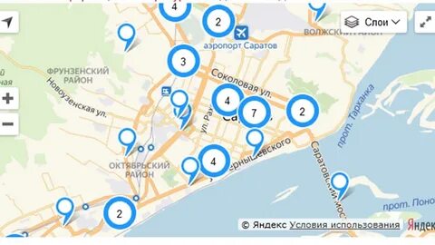Карта камер самара