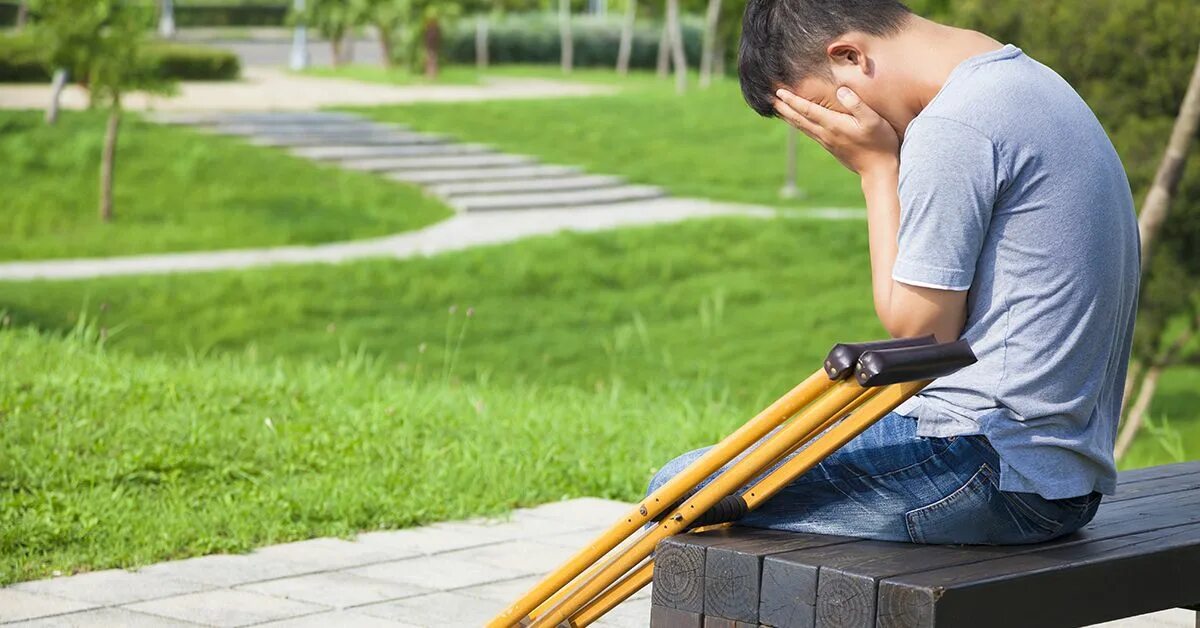 Injured man