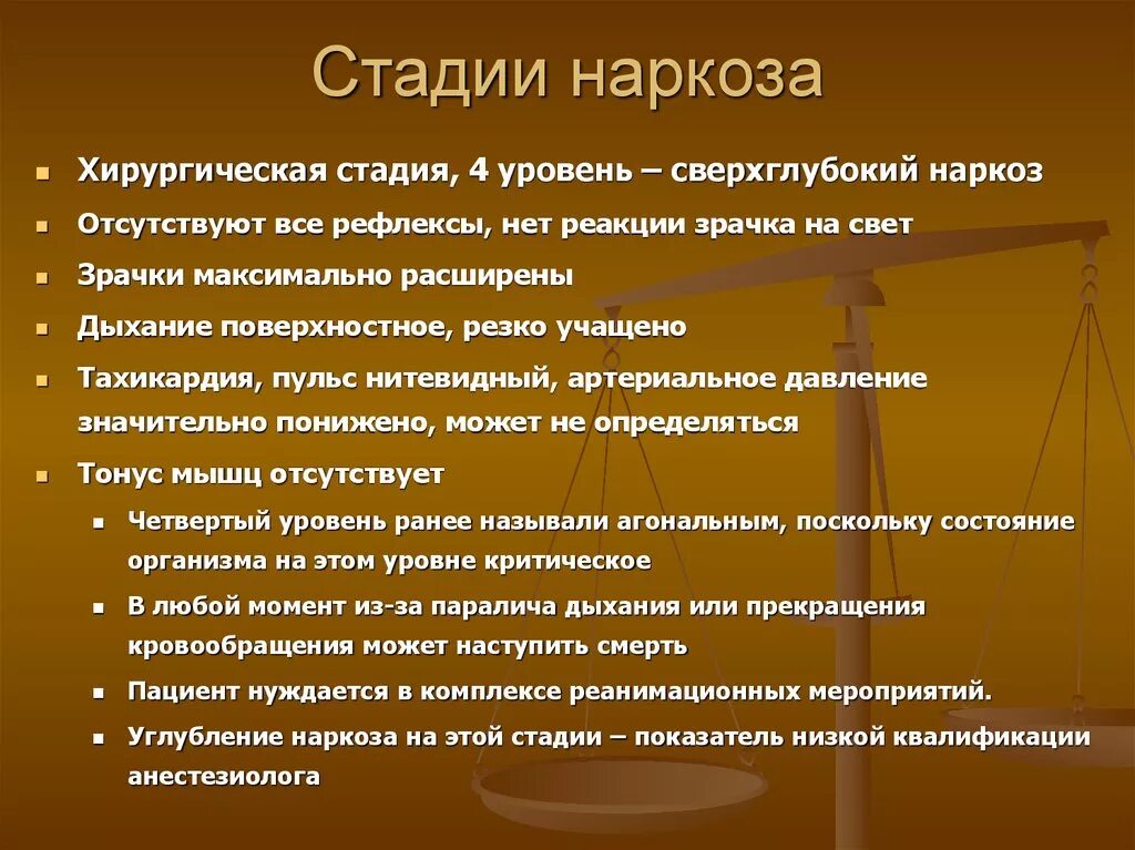 Иди наркоза. Стадии хирургического наркоза. Уровне хирургической стадии наркоза. 4 Стадии наркоза. Уровни хирургической сталии нвркоза.