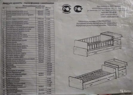 Сборка кроватки трансформер с маятником
