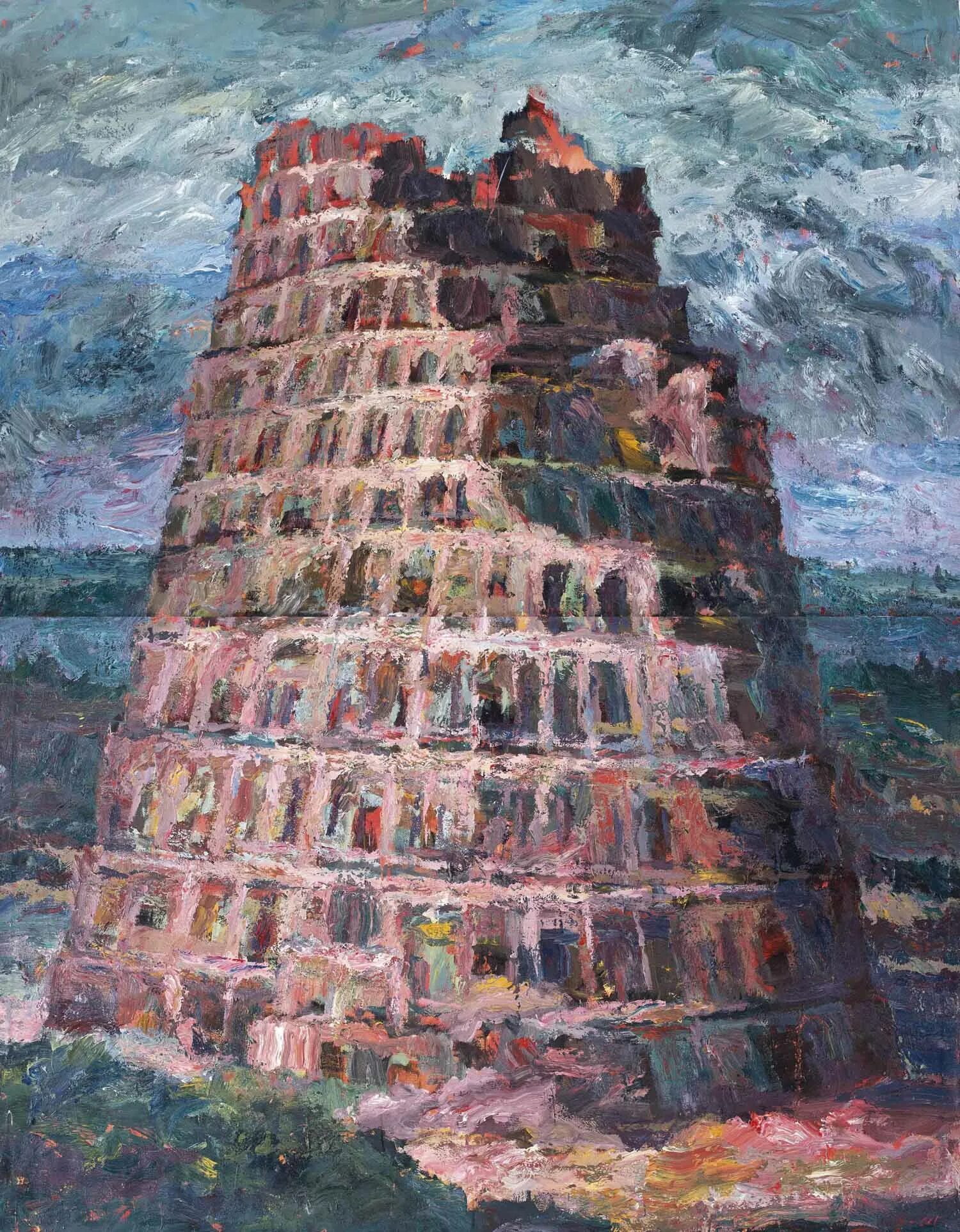 Почему вавилонская башня. Вавилонская башня Кирхер. Вавилонская башня Винченцо.