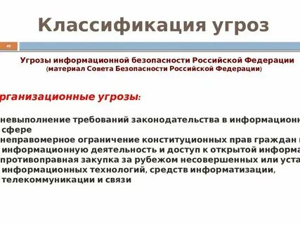 Угрозы аудита