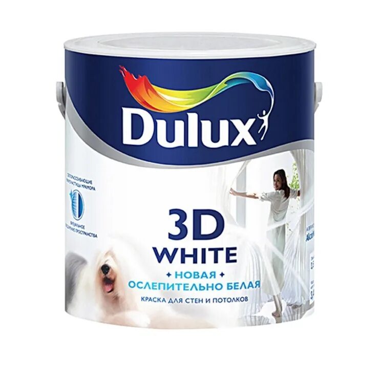 Краски водно дисперсионные dulux. Краска Dulux 3d White (2,5л). Краска Dulux 3d White. Краска Dulux 3d White, ослепительно белая, 10л. Dulux 3d White ослепительно белая 10 л.