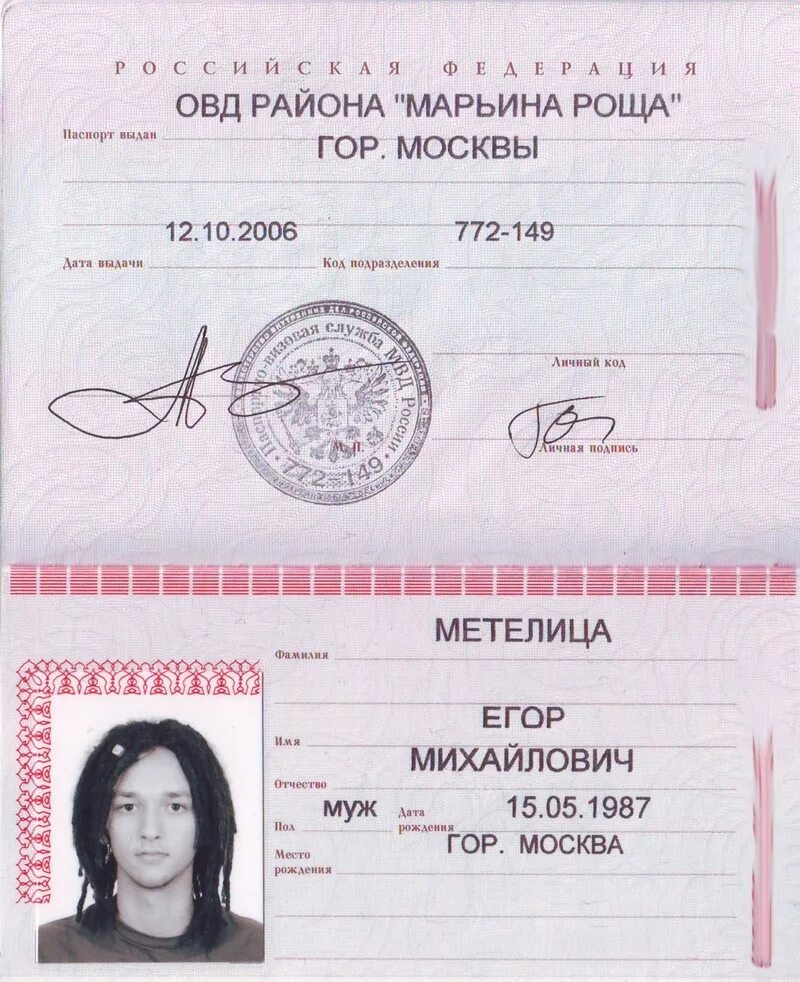 Паспортные цифры. Код подразделения.