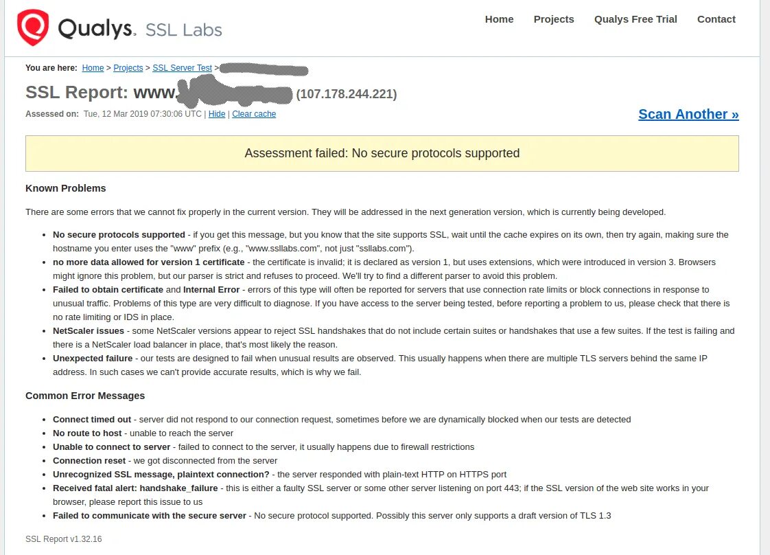 Sslv3 alert handshake failure. Handshake failed. 404 ssl handshake failed.