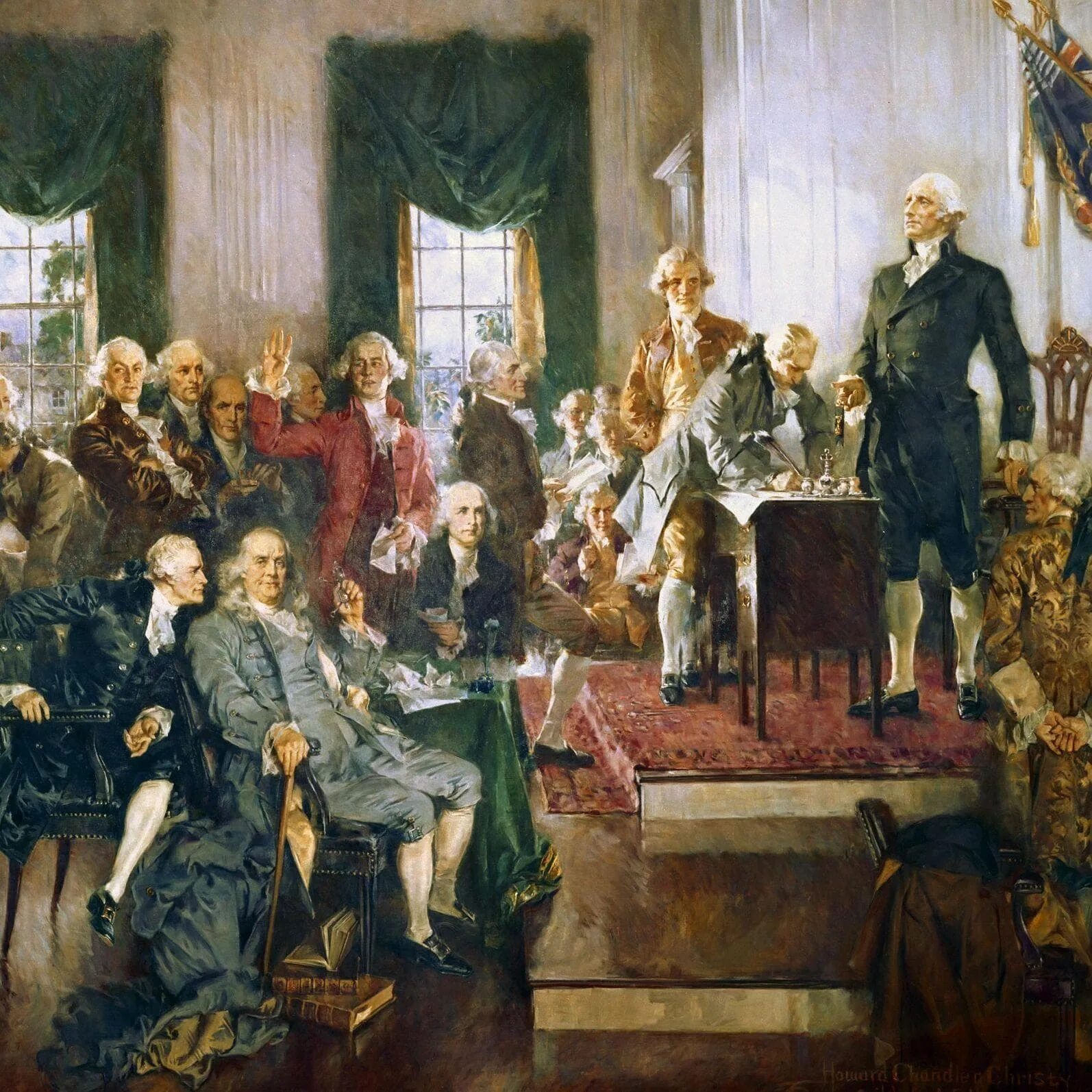 Конституционный конвент 1787. Конгресс сша 1787 здание. Конституционный конвент 1787. Конгресс сша 1787 картина. Зал заседания сша 1787.