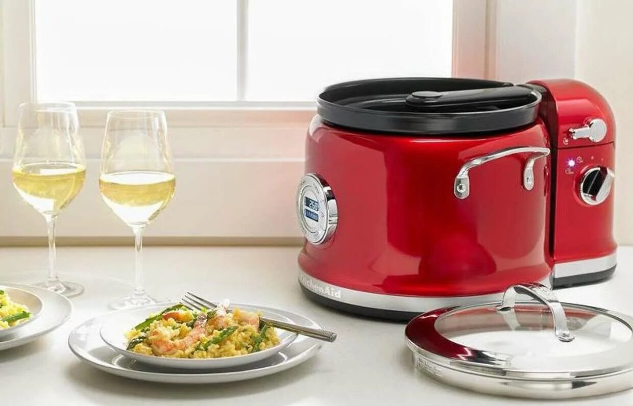 Мультиварка kitchenaid 5kmc4244eac кремовый. Мультиварка в интерьере кухни. Мультиварка на столе. Миниварка o kitchen. Миниварка o kitchen.