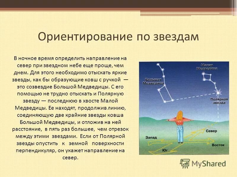 Ориентирование по солнцу 2 класс. Ориентирование по звездам. Как ориентироваться по звездам. Способы ориентирования по звездам. Способы ориентирования на местности по звездам.