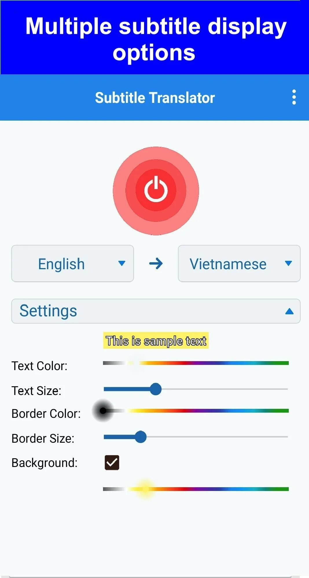 Translate subtitles. Translate subtitles