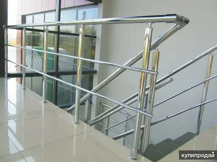 Перила из нержавейки для лестниц фото