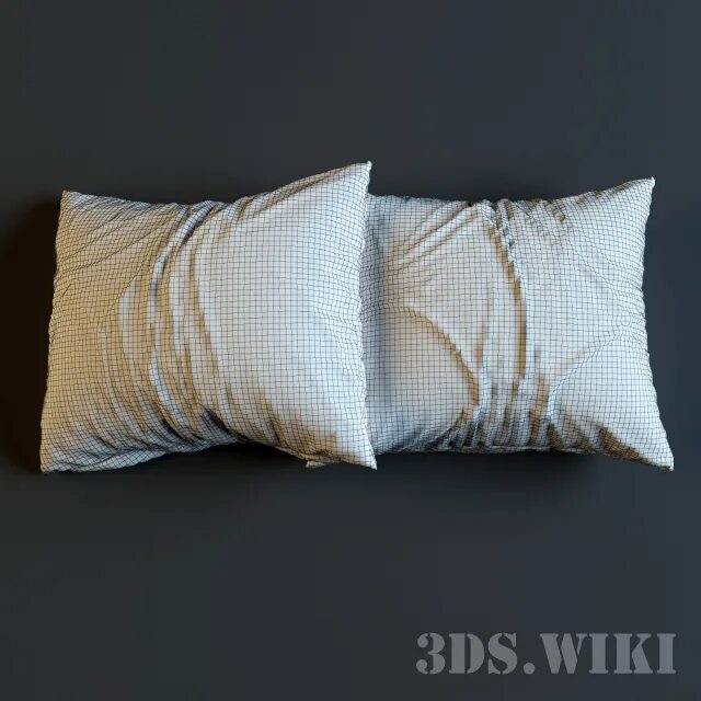 Подушка в 3д макс. Подушка в 3ds max. модели подушек. подушка 3d модель. стандартные большие подушки.