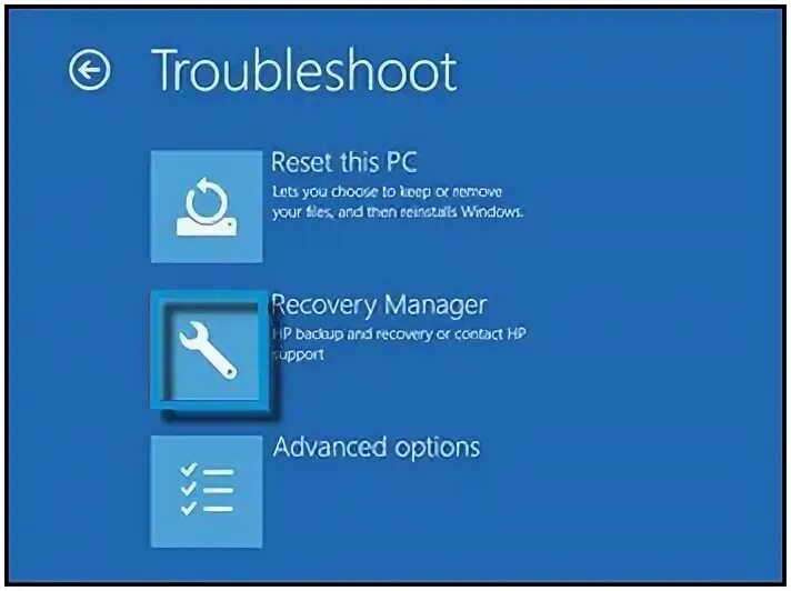 Windows recovery manager. Hp windows 8 recovery manager. hp рекавери.