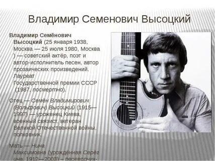 Сколько было бы высоцкому