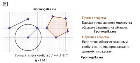 Какое множество точек называют геометрическим местом