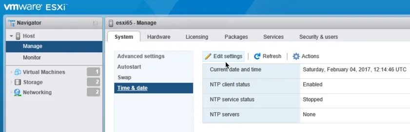 Esxi hosts. ESXI веб Интерфейс. ESXI 6.5 настройка сети. VCENTER синхронизация времени. ESXI ключ.