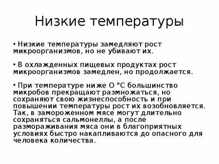 Почему температура влияет на рост бактерий