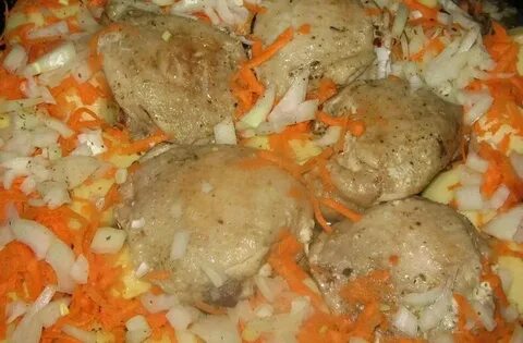 Картошка лук морковь куриное филе