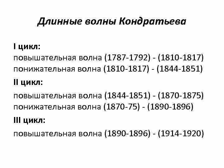 Автором теории длинных волн является. Автором теории длинных волн является