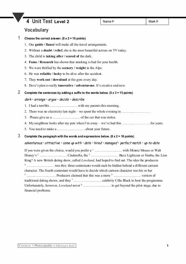 Unit 3 test 2. Unit test 4 7 класс. unit 3 test 1 test 2 тест. unit 4 test. test 1 units 1-2 ответы.