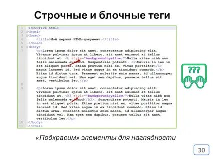 Блочные теги