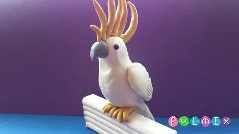 Сделать попугая из пластилина