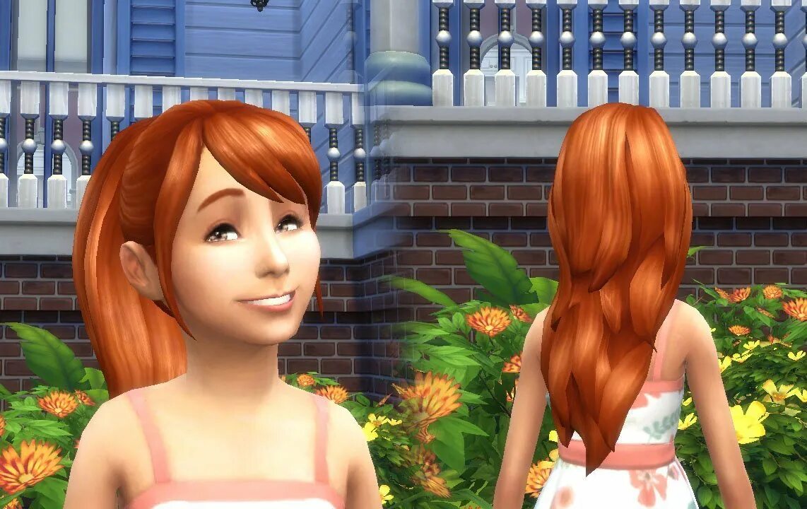Как изучить игривое настроение в симс. Прическа с двумя хвостиками симс 4. sims 4 ponytail hair. симс 4 волосы хвост.