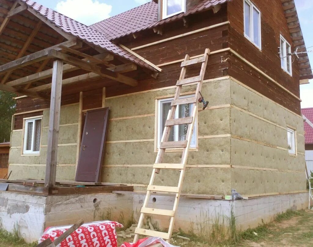 Как утеплить брусовой дом снаружи фото - DelaDom.ru