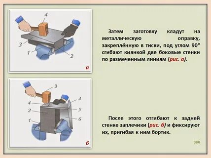 Операции резание гибка тонколистового металла 6 класс