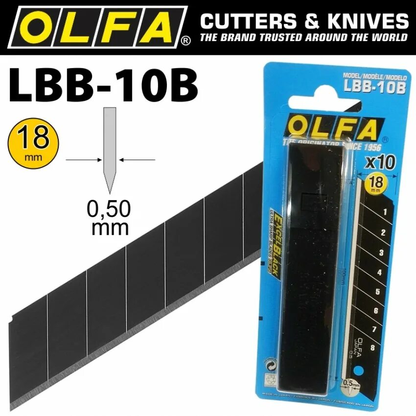 Olfa ol-LBB-10b. Olfa лезвия 18мм оригинал. Olfa 18мм -PRC-2. Лезвия Olfa LBB оригинал.