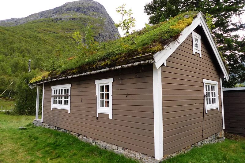 Зеленая кровля Норвегия. "Норвежский дом 105 "Skandis". Хаттфьелльдал Норвегия избушка. Норвежская дача Хитта.