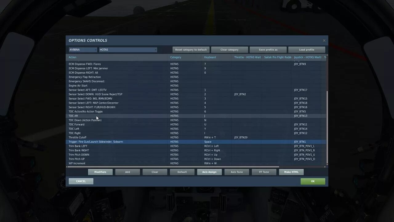 Control setup