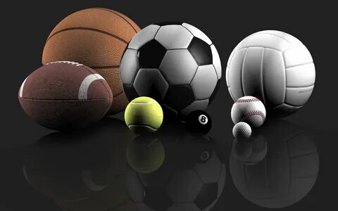 8 спортивных мячей