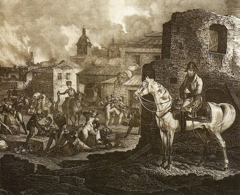 Наполеон в Москве 1812. Бонапарт в Москве 1812. Французы в Москве 1812.