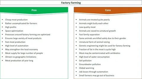 In this article, the pros and cons of factory farming are examined. 