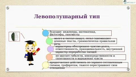 Левополушарный ребенок какую стратегию посоветовать родителям