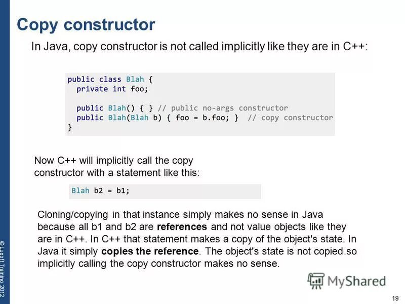 Copy object. Copy object